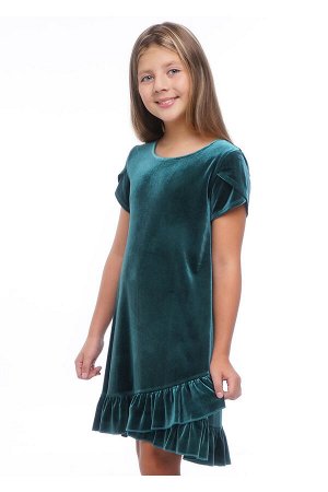 #86092 Платье т.зелёный