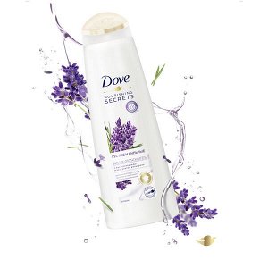 DOVE NOURISHING SECRETS бальзам-ополаскиватель густые и сильные ЛАВАНДА И РОЗМАРИН 350 мл
