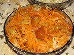 Салат из маринованных опят и корейской моркови