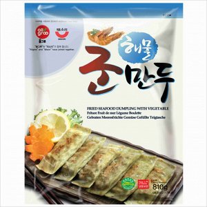Дамплинги, д/ж с морепродуктами /Allgroo Seafood dumpling for fry, Ю.Корея, 800 г