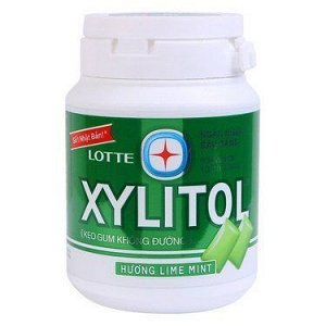 Резинка жевательная Xylitol Gum Lime mint Bottle лаймовая мята, Lotte, 143г, 1/6/36