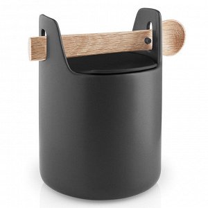 Емкость для хранения Toolbox с крышкой и ложкой 15 см черный