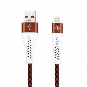Дата-кабель Smartbuy 8pin CHESS коричневый, 2 А, 1 метр (ik-512CSS brown)