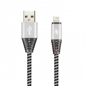 Дата-кабель Smartbuy 8pin HEDGEHOG серый 2 А, 1 м (ik-512HH gray)