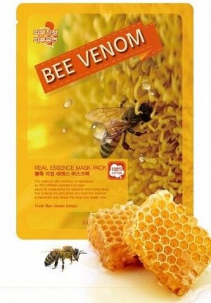 [MAY ISLAND] Маска для лица тканевая c пчелиным ядом 25 мл/Real Essence Bee Venom Mask Pack 25 ml