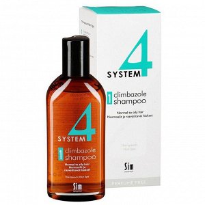 System 4 Climbazole Shampoo 1/Терапевтический шампунь №1, 215 мл. ,Для нормальных и жирных волос