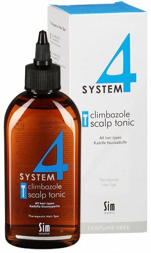System 4 Climbazole Scalp Tonic «Т» Терапевтический тоник Т, 200 мл. Для кожи и стимуляции роста волос