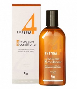 System 4 Hydro care Conditioner «Н» Терапевтический бальзам "H", 215 мл. Для увлажнения стержня волоса