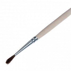 Кисть Пони круглая № 1 (диаметр обоймы 1 мм; длина волоса 10 мм), деревянная ручка, Calligrata