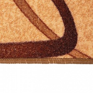Палас «СЕРПАНТИН», размер 100х200 см, цвет бежевый
