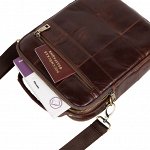 Мужская кожаная сумка 812166-9 brown