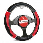 Оплетка руля с гелевым наполнителем AUTOPROFI GL-1020 BK/RD (M)