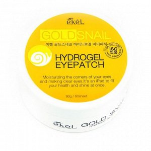 Ekel Gold Snail Hydrogel Eye Patch Гидрогелевые патчи для глаз с золотом и муцином улитки