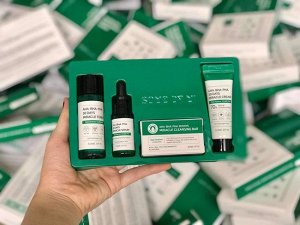 Some By Mi Miracle Starter Kit Набор миниатюр ухаживающей косметики для проблемной кожи, 25гр + 30 мл + 10 мл + 20 гр