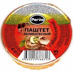 Perva паштет Деликатесный 95г (1/20) с говяжьей печенью ламистер