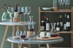 LSA International Набор из декантера 1,4 л и сырной доски Wine