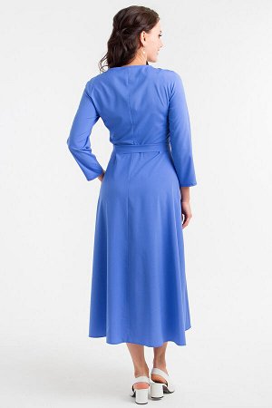 Платье "Глория" с пояском (синий индиго) П1360-11