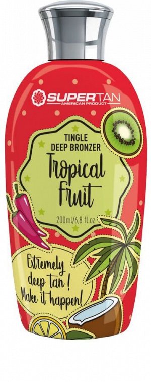 TROPICAL FRUITS - Усиленный бронзатор с мощным тингл-эффектом, экстрактом алоэ, питающими маслами, коллагеном и витамином Е