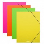 Папка на резинке Erich Krause &quot;Neon&quot; А4, 600мкм, ассорти
