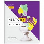 Тетрадь предметная 48л. GreenwichLine &quot;InVision&quot; - История, матовая ламинация, выб. УФ-лак, 70г/м2