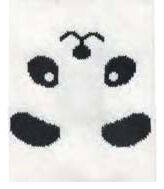Детские носки укороченные "панда"