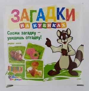 Кубики загадки (4шт)