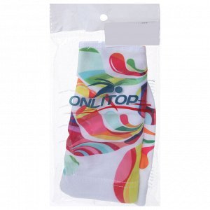 Шапочка для плавания женская тканевая ONLYTOP Swim Modern, обхват 54-60 см