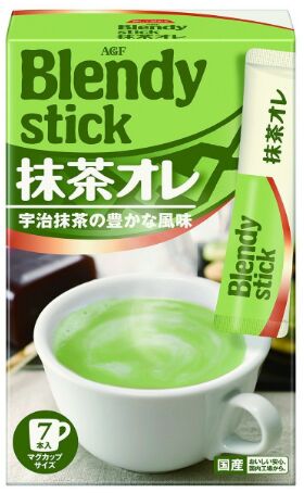 AGF Чай зеленый с молоком и сахаром растворимый, стик (10 гр х 6)