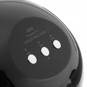 Лампа для гель-лака TNL L48-03, UV/LED, 48 Вт, 24 диода, таймер 10/30/60 сек, чёрная