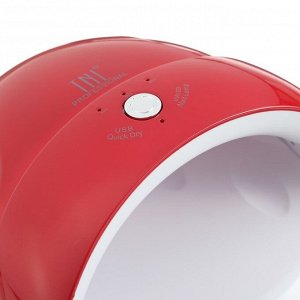 Лампа для гель-лака TNL Quick, 5 UV/LED, 24 Вт, 5 диодов, таймер 30/60/90 сек, красная