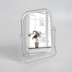 Зеркало настольное, зеркальная поверхность — 15,5 - 18 см, цвет прозрачный