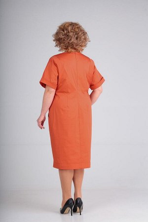 Платье Elga 01-659 оранжевый