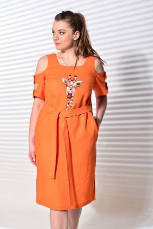 Платье MALI 419-028 оранжевый