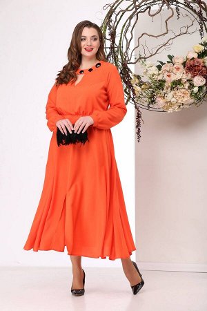Платье Michel chic 958/1 оранжевое