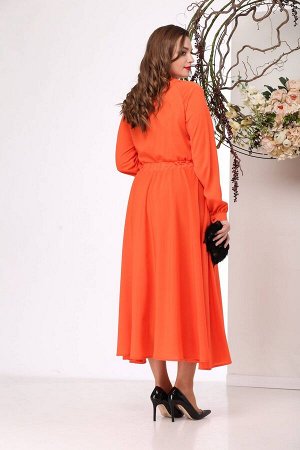 Платье Michel chic 958/1 оранжевое