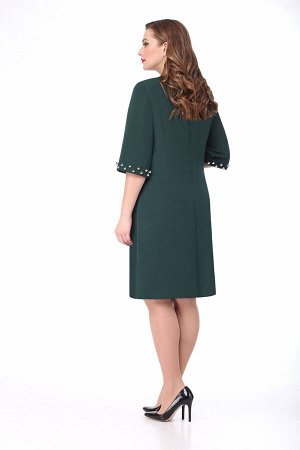 Платье VOLNA 1126 темно-зеленое