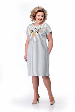 Платье Mishel Style 851 олива полоска