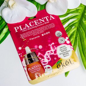 Тканевая маска с плацентой Ekel Placenta Ultra Hydrating Essense Mask