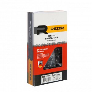 Цепь для бензопилы Rezer SUPER PS-9-1.3-50, 14", шаг 3/8", паз 1.3 мм, 50 звеньев, полупроф.