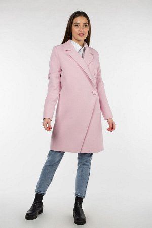 01-09425 Пальто женское демисезонное Кашемир розовый