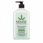 Хемпз Молочко для тела увлажняющее Зеленый чай и Груша Exotic Green Tea and Asian Pear Herbal Moisturizer, 500 мл (Hempz, Экзотика)