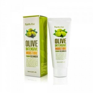 FarmStay Пенка для умывания Olive Intensive Moisture Foam Cleanser, 100мл