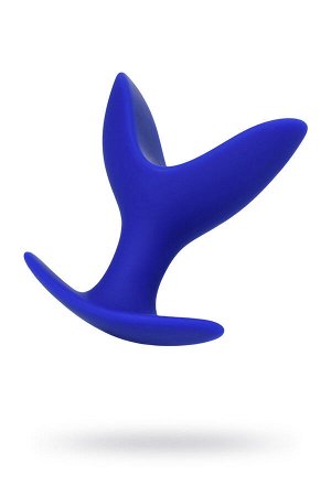 Расширяющая анальная втулка, силикон, синяя, 9 см, Ø 6,5 см