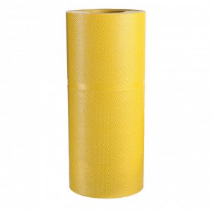Лента бордюрная, 0.3 x 10 м, толщина 1.2 мм, пластиковая, жёлтая, Greengo