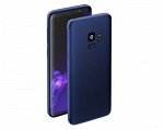 Чехол Samsung G960F S9 Deppa Case Silk, синий металлик, 89002