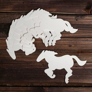 Набор картонных фигур «Лошадь», 10 шт., размер 1 шт: 20,5?11 см