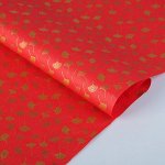 Бумага тутовая, HANJI, «Гинкго», золотые листья, 0,64 х 0,94 м, 30 г/м2