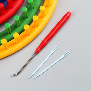 Набор устройств для вязания 4 шт крючок и игла в комплекте d=14 см, 19 см, 24 см, 30 см
