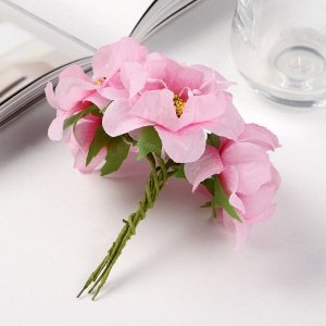 Цветы для декорирования "Цветение сакуры" 1 букет=6 цветов 16х9 см