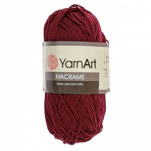 Пряжа-шнур "Macrame Макраме" 100% полиэстер 130м/90гр (145 бордо)